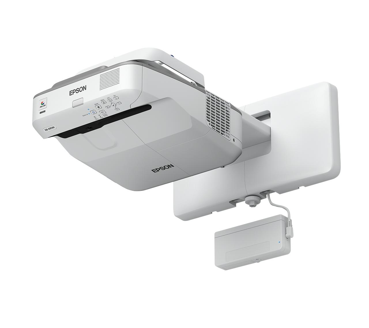 VIDEOPROIETTORE EPSON EB-695Wi Interattivo Ottica Ultra Corta 3LCD WXGA 1280x800p 3500/140001 lamp 5000/10000 Staffa 2penne