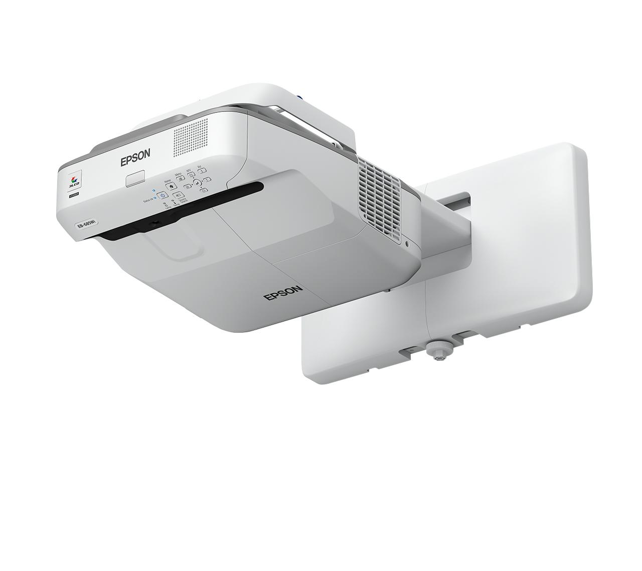 VIDEOPROIETTORE EPSON EB-685Wi Interattivo Ottica Ultra Corta 3LCD WXGA 1280x800p 3500/140001 lamp 5000/10000 Staffa 2penne