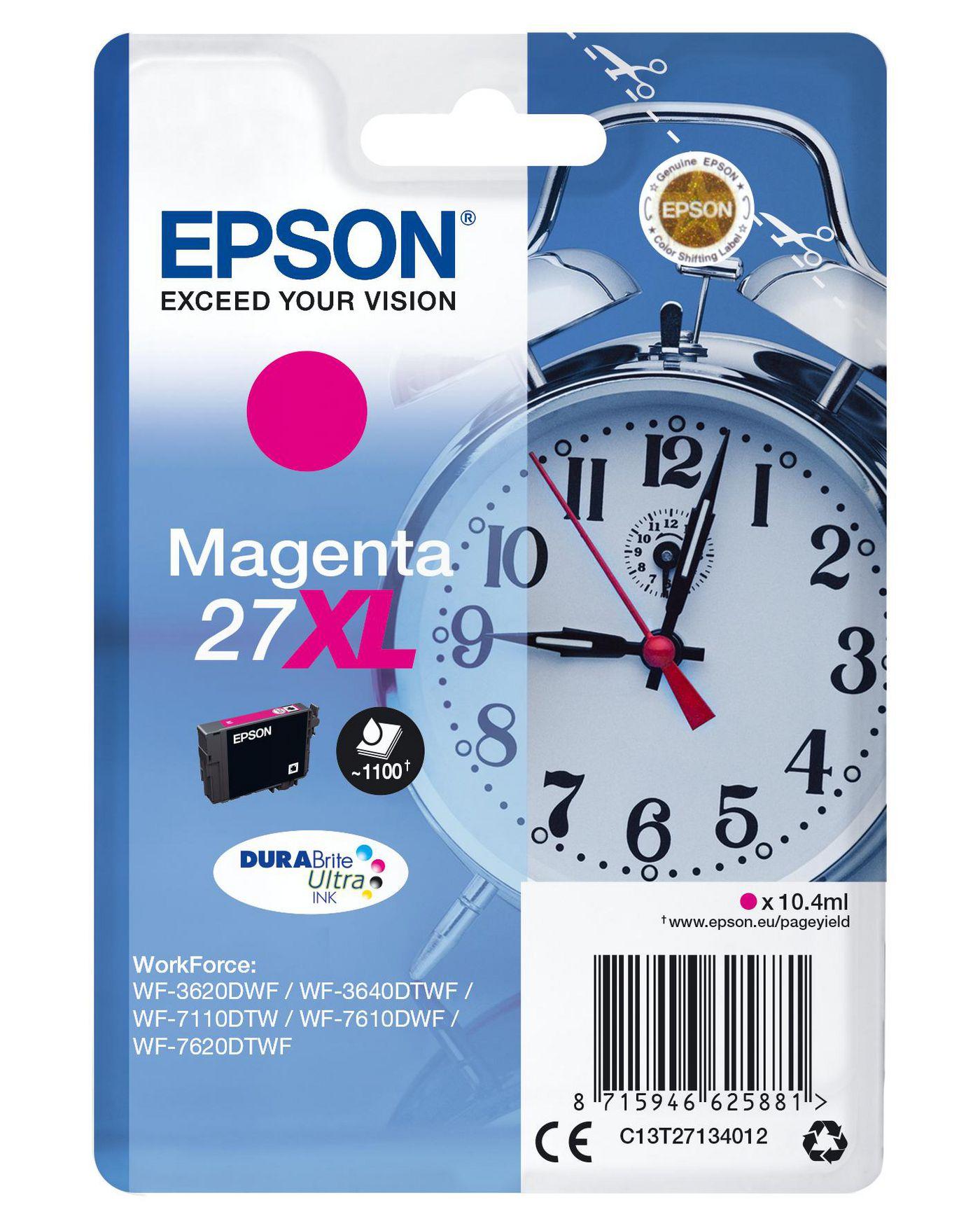 EPSON CART. INK MAGENTA 27XL SERIE SVEGLIA PER WF-7620