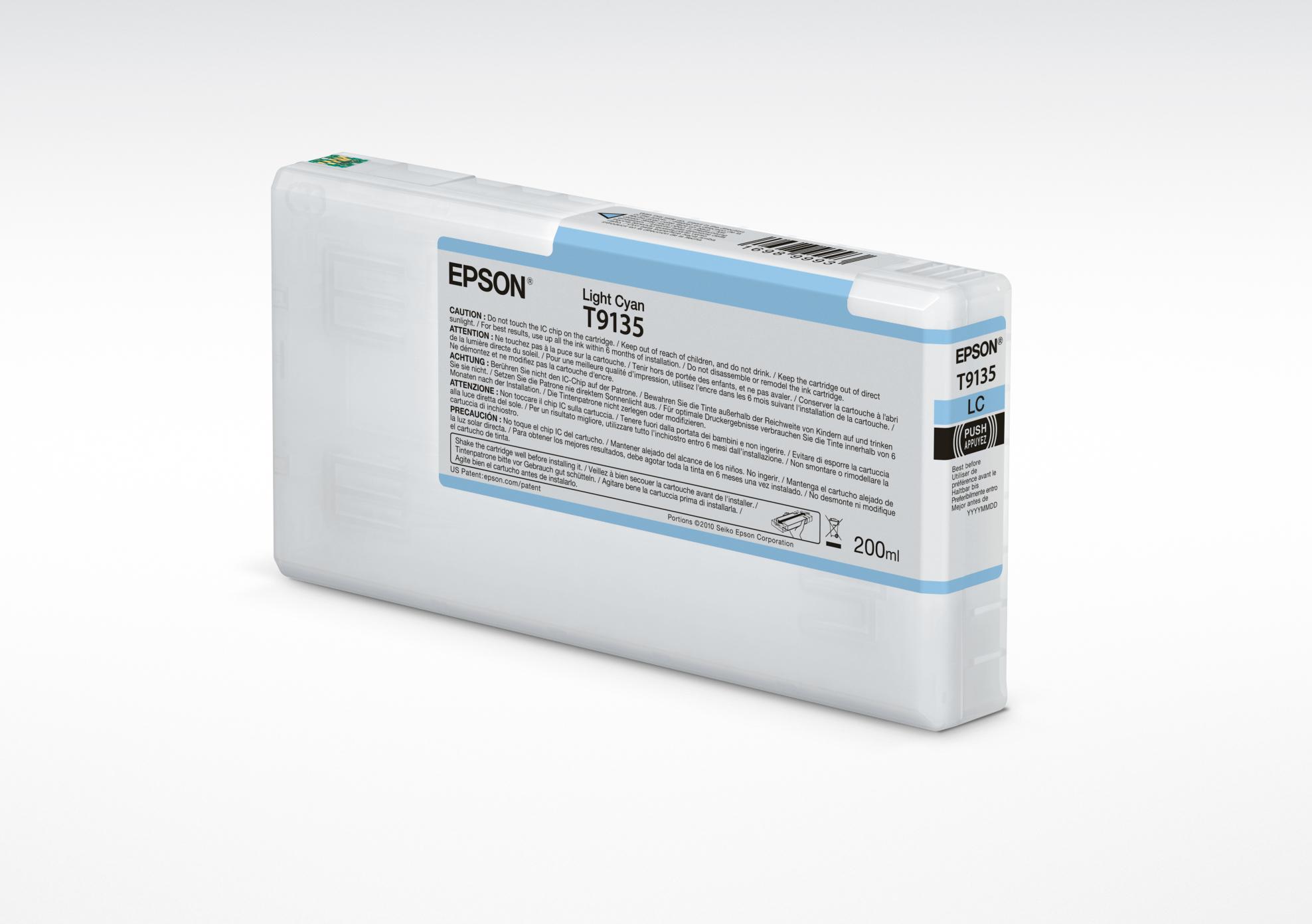 Epson T9135 Light Cyan Ink Cartridge (200ml)