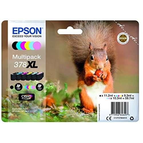 MULTIPACK EPSON 378XL 6C C13T37984010 Scoiattolo x XP-8600 XP-8700