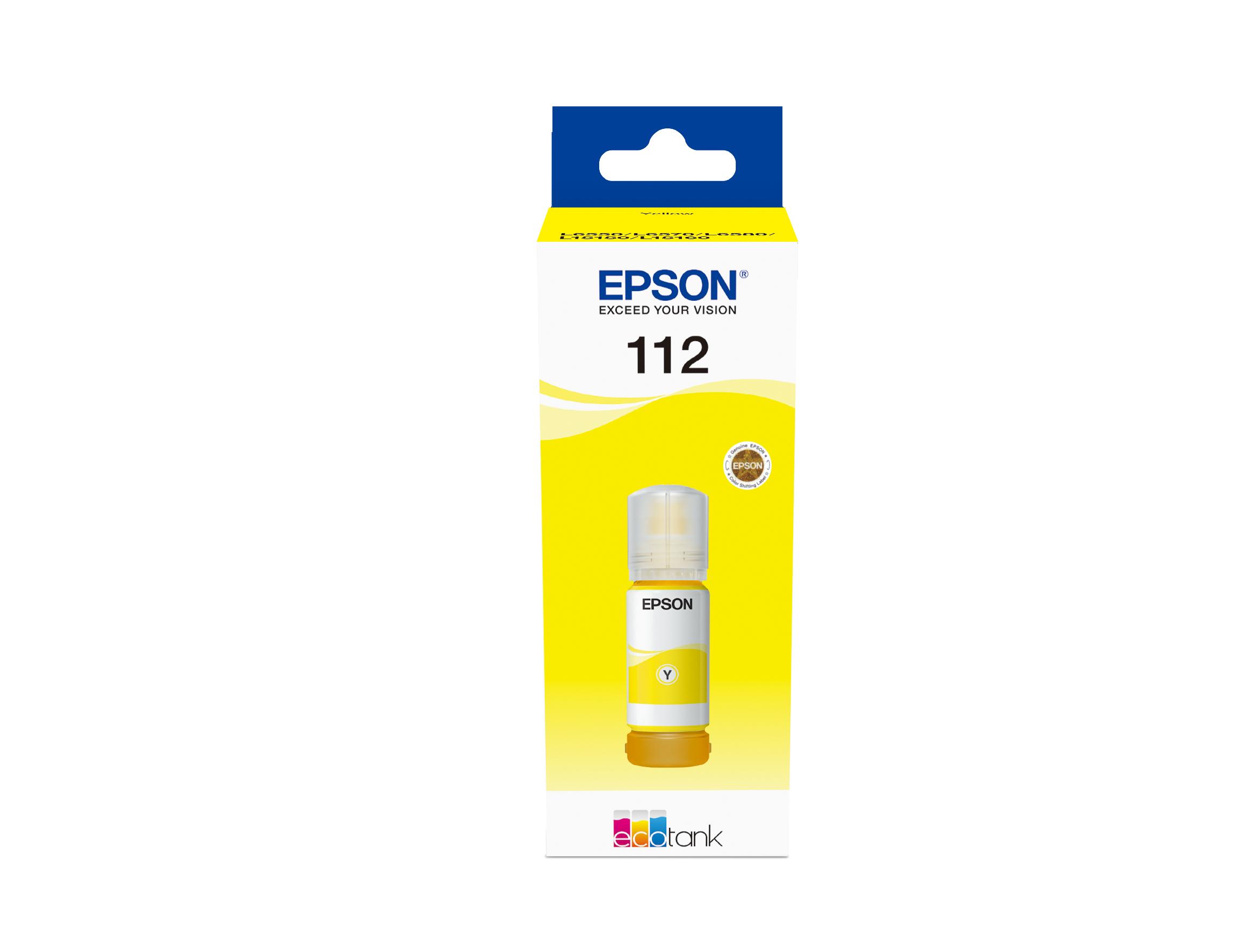 EPSON 112 EcoTank Pigment Yellow ink