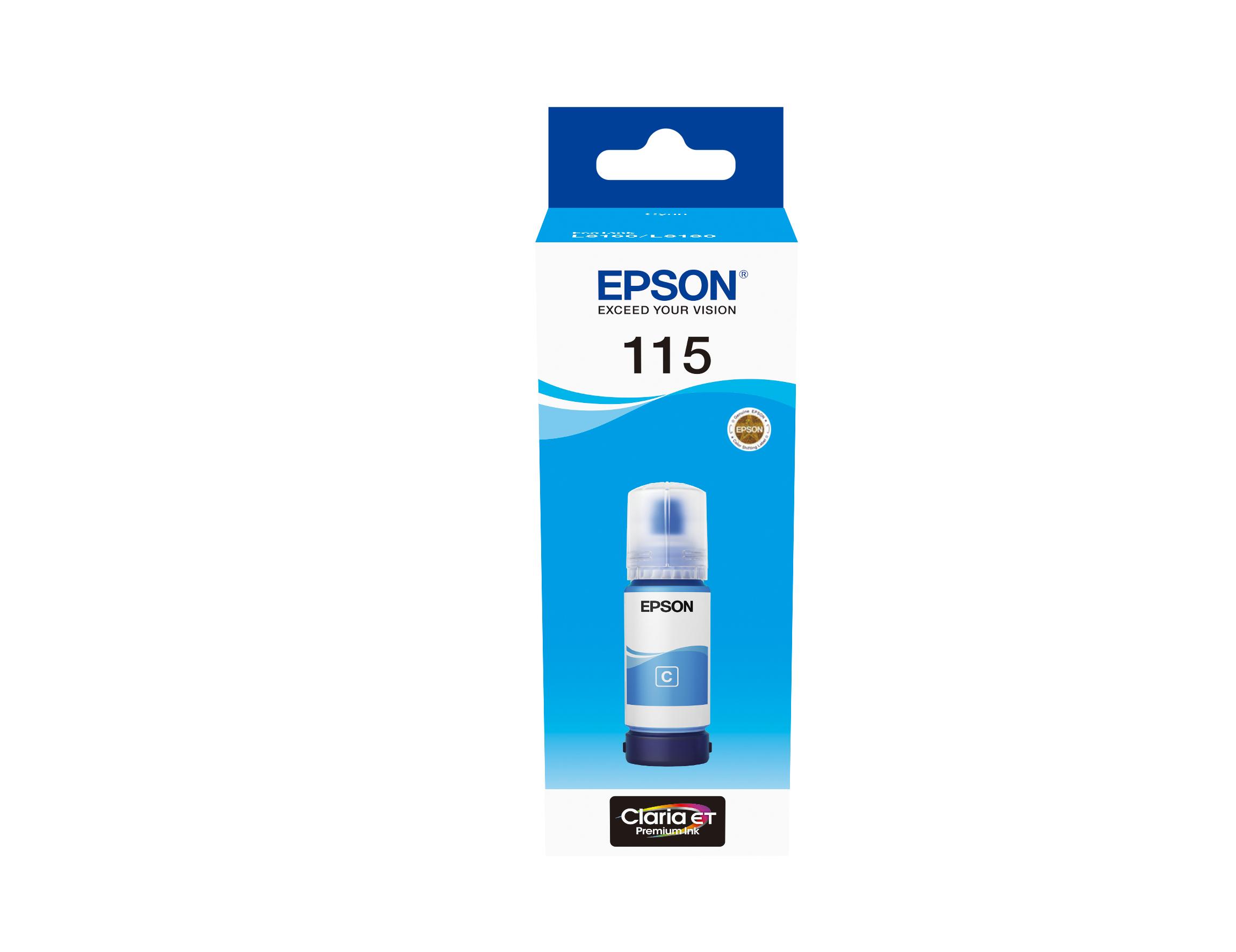 EPSON 115 EcoTank Cyan ink bottle