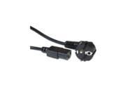 ACT 230V connection cable schuko male (angled) - C13 black 2.5 m Nero 2,5 m