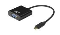 Cavo adattatore video ACT AC7300 0,15 m USB Type-C VGA (D-Sub) Nero