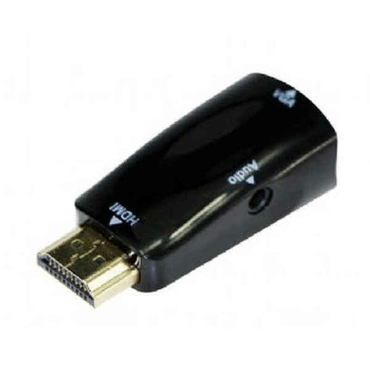 CableXpert Adattatore audio da HDMI a VGA a porta singola nero A-HDMI-VGA-02