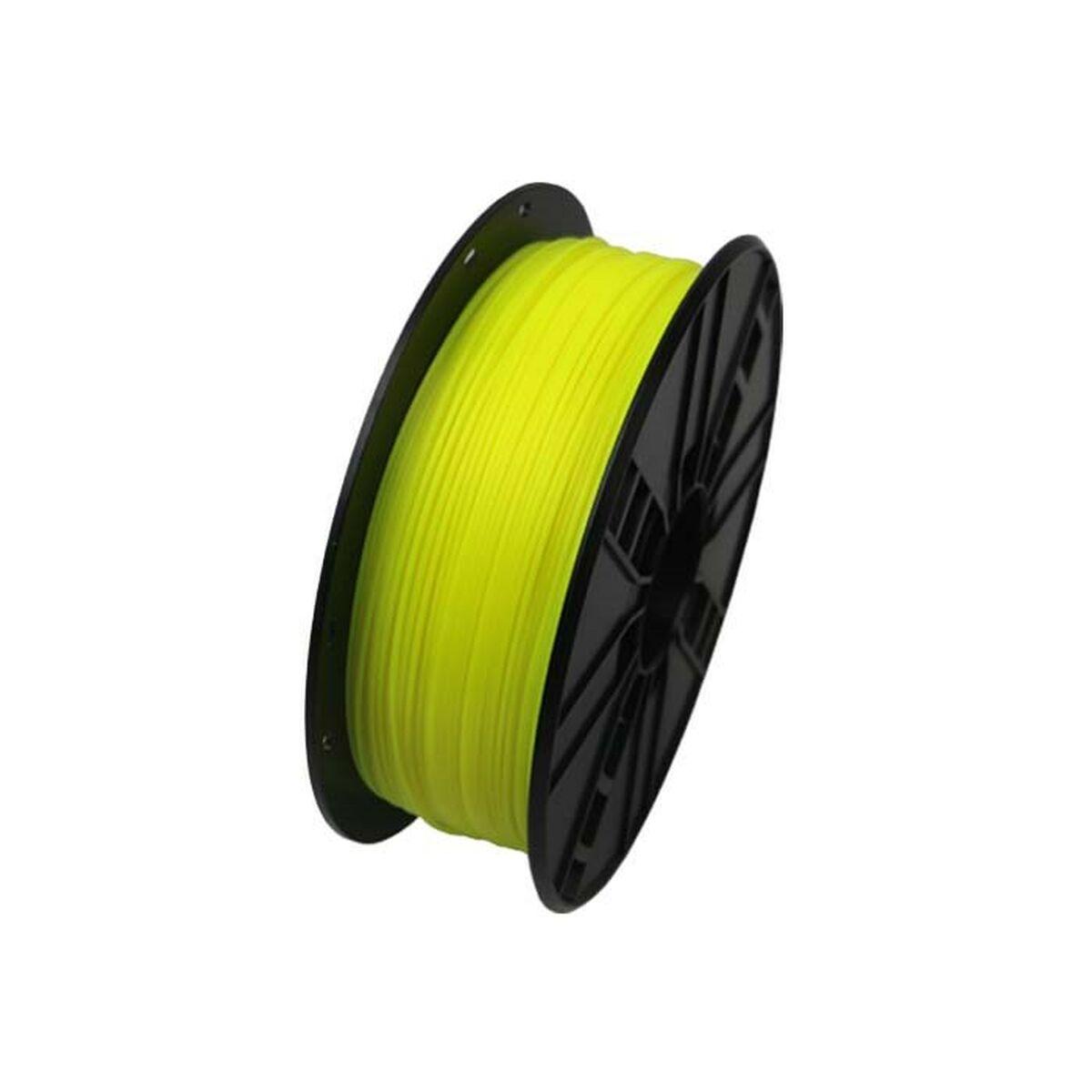 Gembird3 cassetta filamento PLA giallo fluorescente 1.75mm 1kg narrow sp 3DP-PLA.175-01-FY