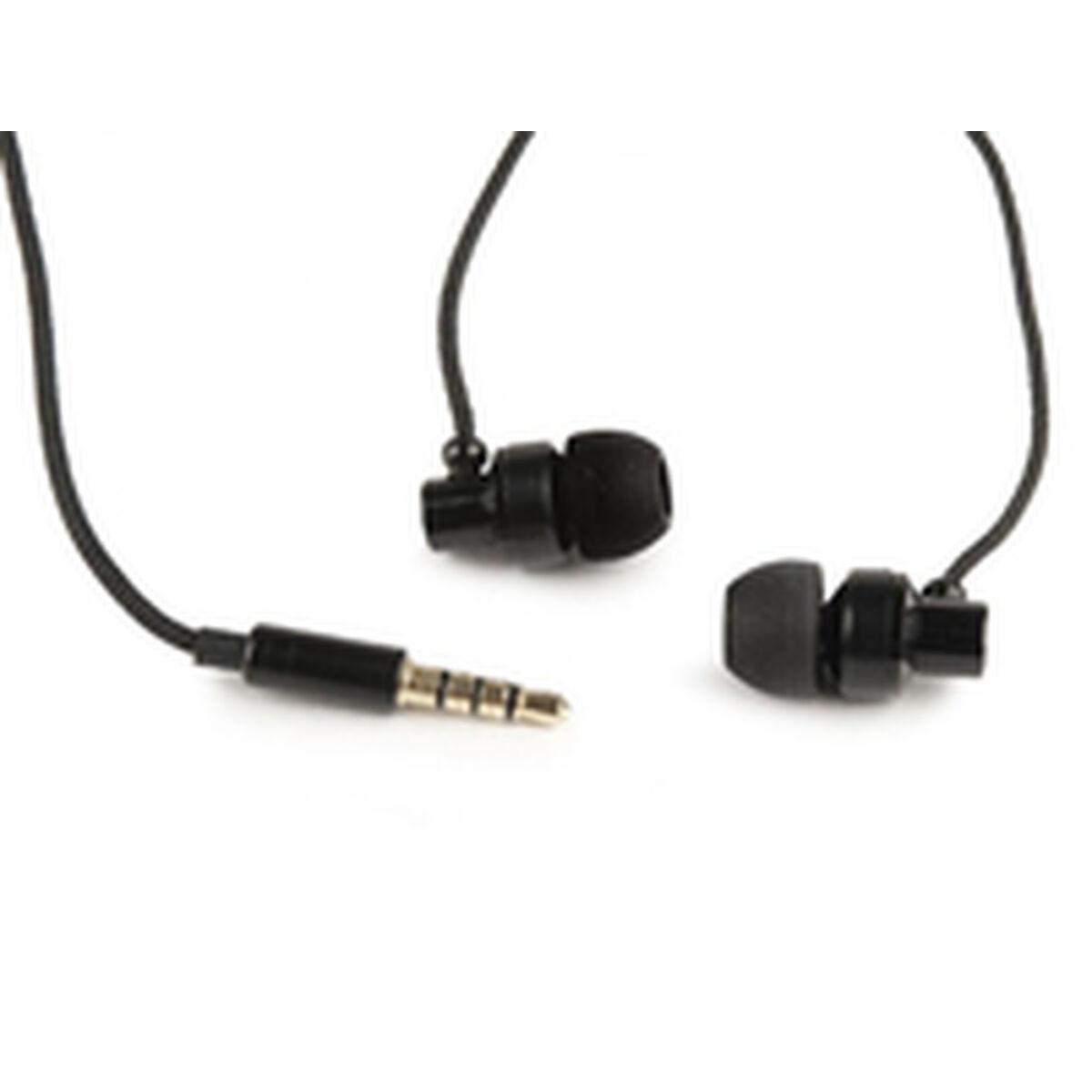 Cuffie GMB Audio in metallo con microfono nero MHS-EP-CDG-B