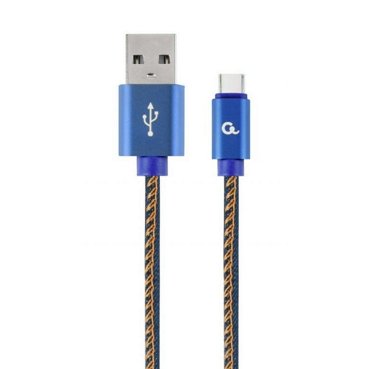 Cablexpert 1 m - USB A - USB C - USB 2.0 - 480 Mbit/s - Blu CC-USB2J-AMCM-1M-BL