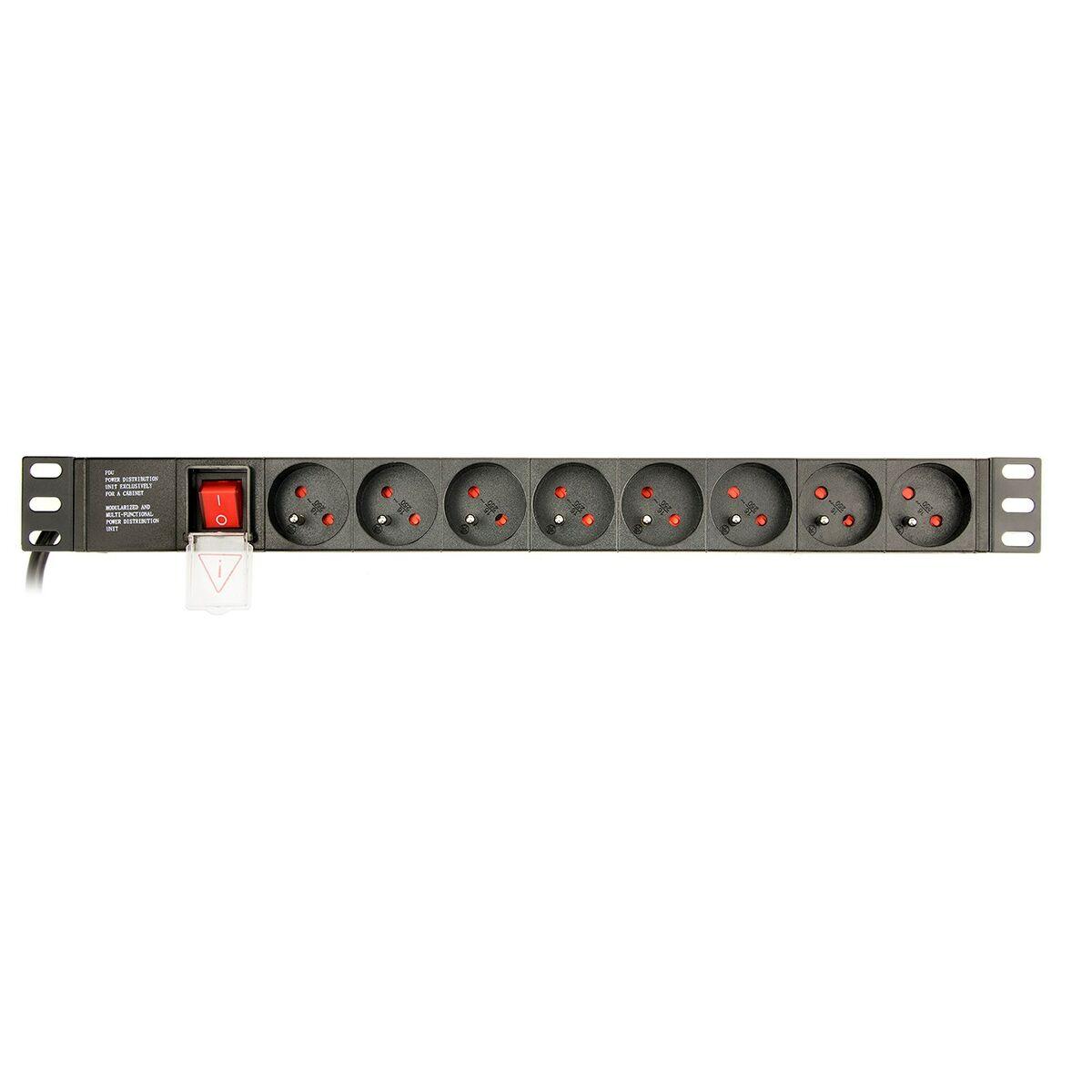 Unità di distribuzione dell'alimentazione (PDU) EnerGenie 8 porte 1U 16A C14 3m EG-PDU-014-F