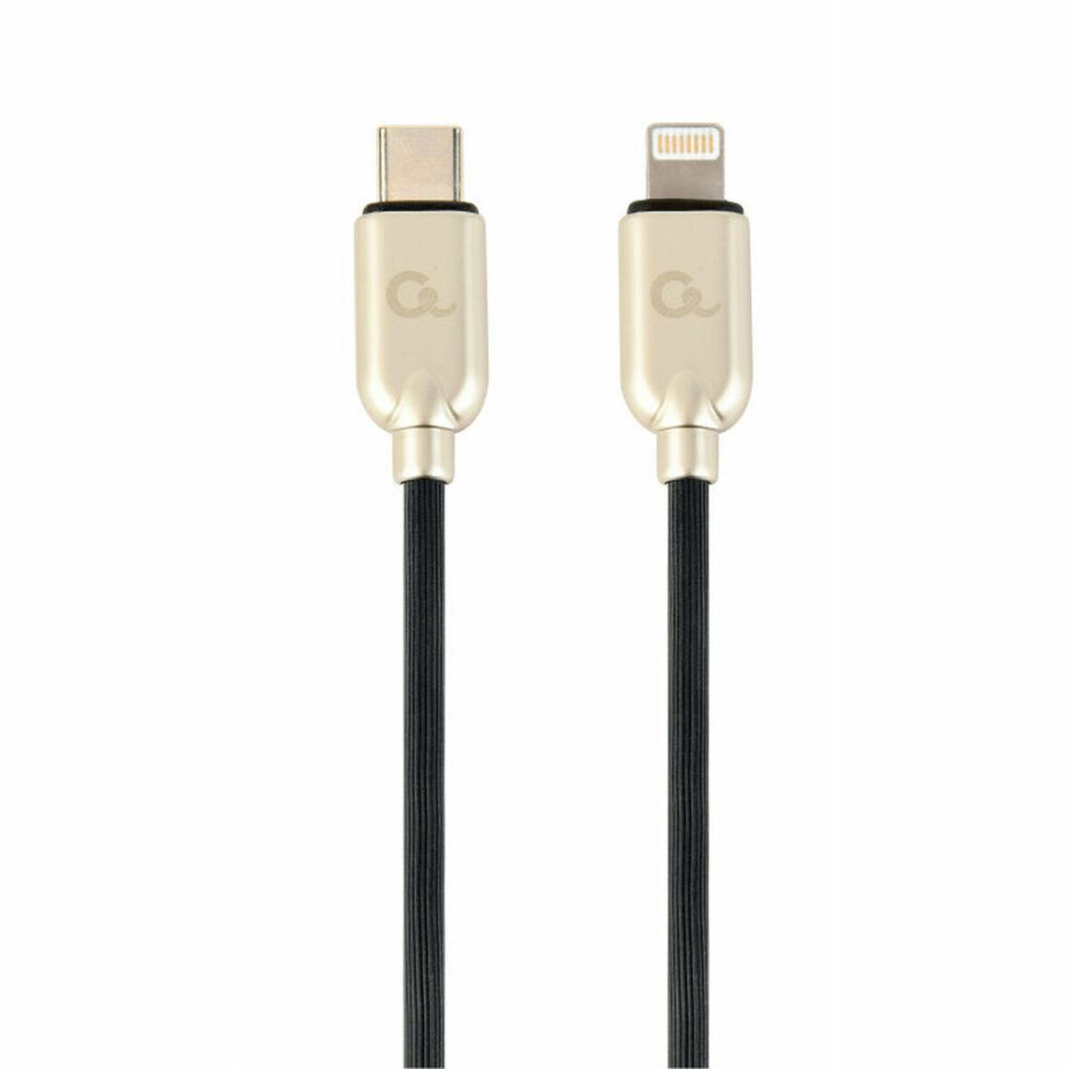 Cavo dati e ricarica da USB tipo C a 8 pin CableXpert, 1 m, nero - CC-USB2PD18-CM8PM-1M