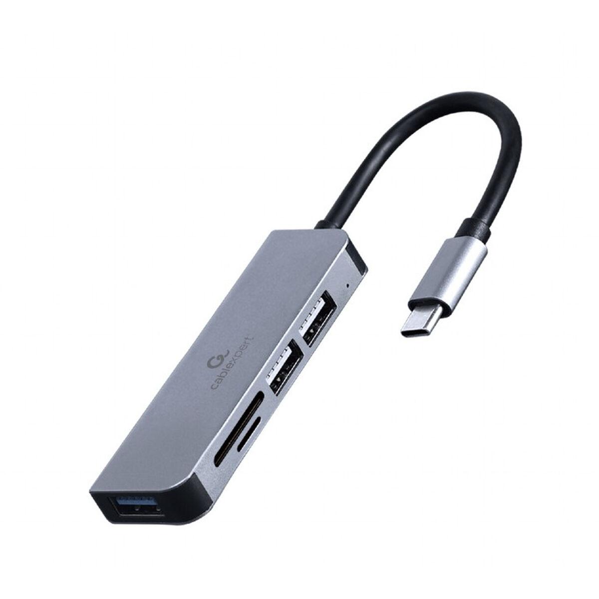 Hub USB Gembird USB tipo C a 3 porte USB 3.1 USB 2.0 UHB-CM-CRU3P1U2P2-01