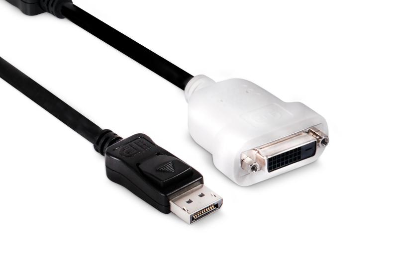 Eingang DisplayPort Stecker Ausgang DVI-D Buchse Club 3D DisplayPort auf DVI-D Passiver Adapter Konform der DisplayPort Spezi