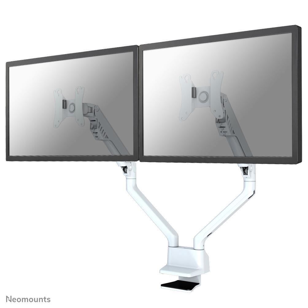 DESK MOUNT DUAL 10-32IN WHITE