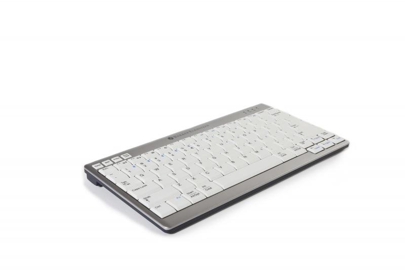 BakkerElkhuizen UltraBoard 950 Wireless tastiera Bluetooth QWERTY Inglese UK Grigio chiaro, Bianco