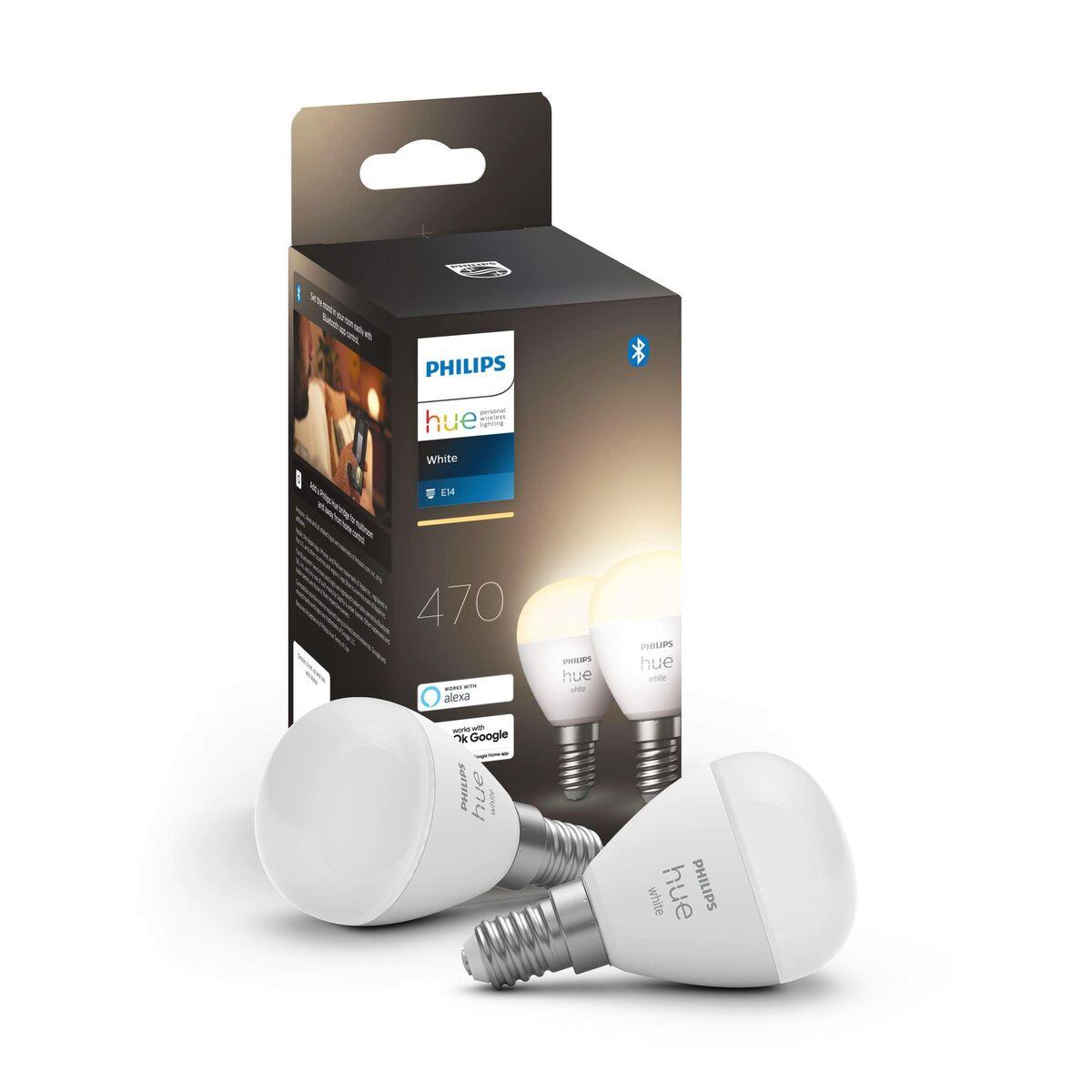 Lampadario LED a goccia Philips Hue White E14, confezione doppia, dimmerabile