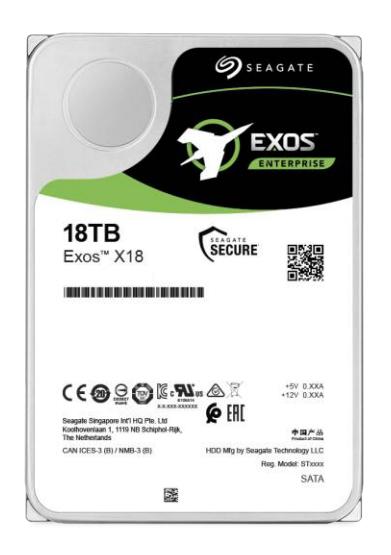 SEAGATE EXOS X18 SAS 18TB 512e/4kn