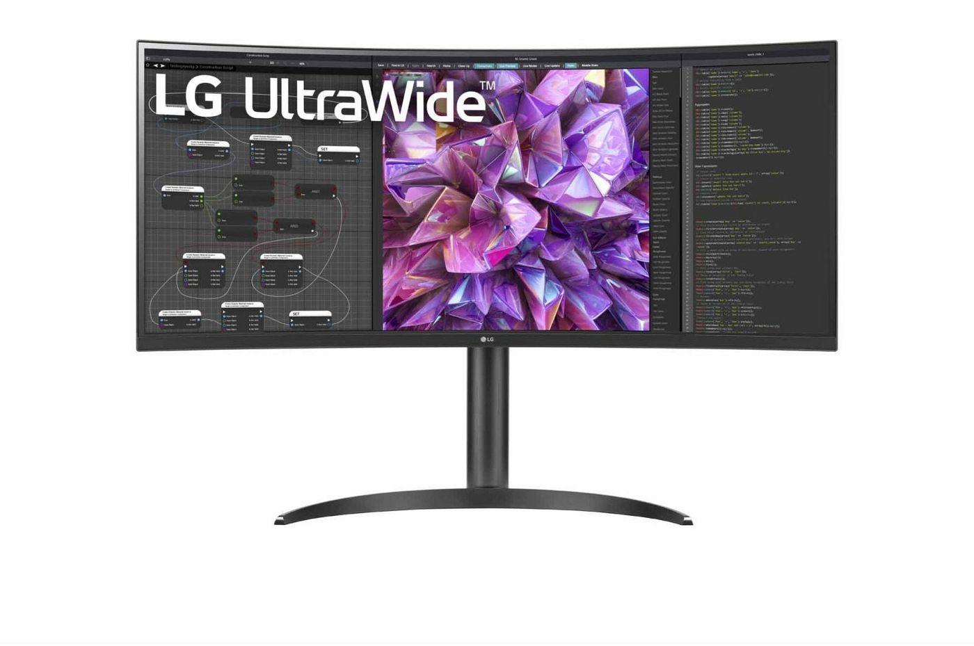 LG 34WQ75C-B Monitor PC 86,4 cm (34") 3440 x 1440 Pixel Quad HD LCD Nero