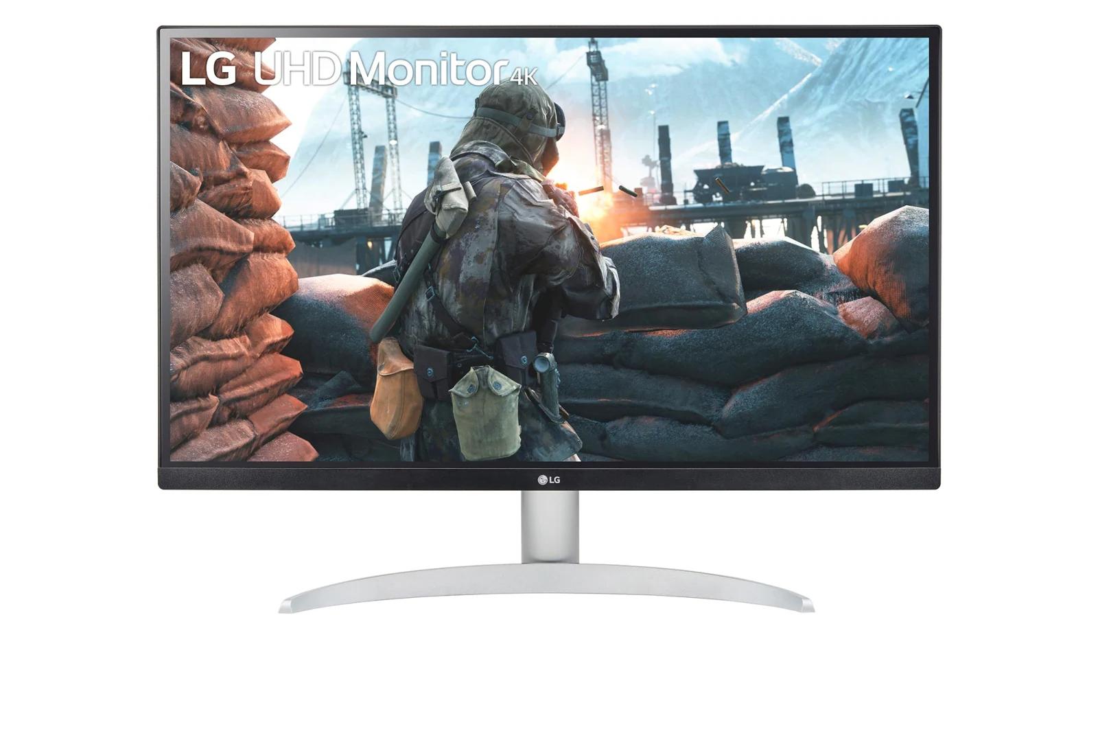 LG 27UP600-W Monitor PC 686 cm (27") 3840 x 2160 Pixel 4K Ultra HD Nero Grigio