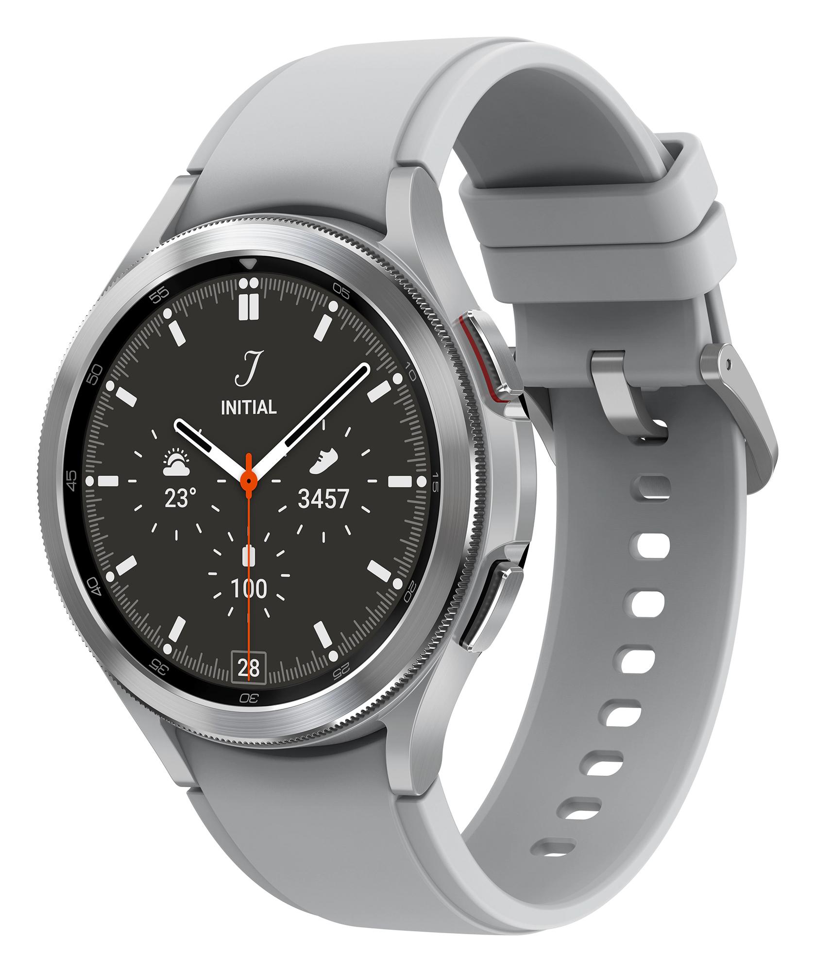 Samsung Galaxy Watch4 Classic 3,56 cm (1.4") OLED 46 mm Digitale 450 x 450 Pixel Touch screen 4G Argento Wi-Fi GPS (satellitare)