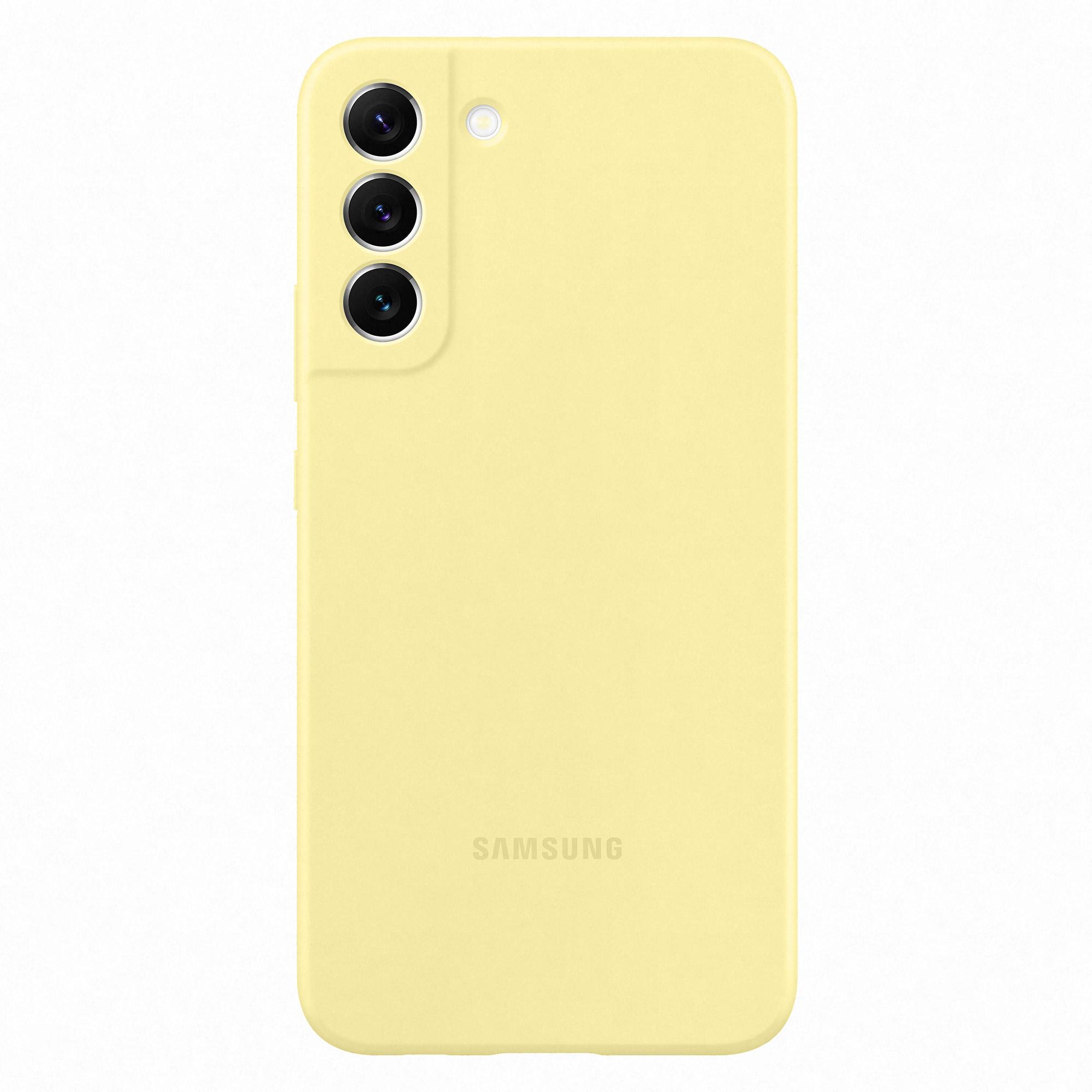 Samsung Cover in Silicone per Galaxy S22+, Butter Yellow