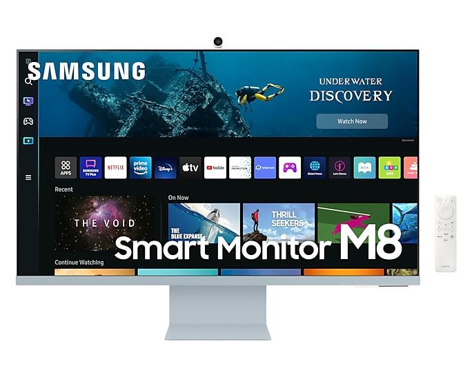 Samsung LS32BM80BUUXXU Monitor PC 81,3 cm (32") 3840 x 2160 Pixel 4K Ultra HD Blu, Bianco