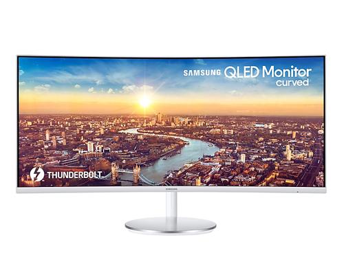 Samsung C34J791WTP 86,4 cm (34") 3440 x 1440 Pixel UltraWide Quad HD QLED Argento, Bianco