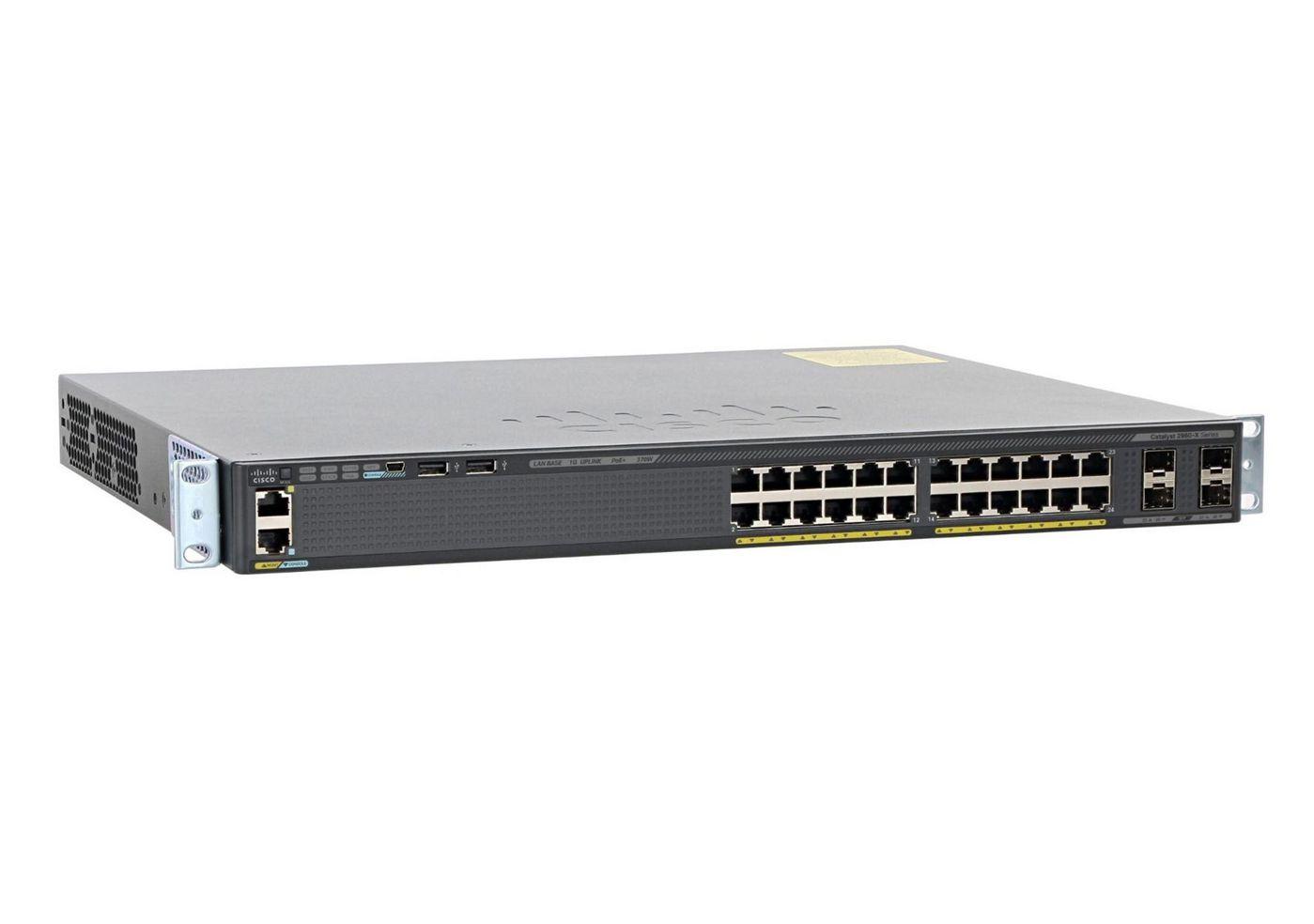 Catalyst 2960-X 24 GigE PoE 370W - 4 x 1G SFP - LAN Base