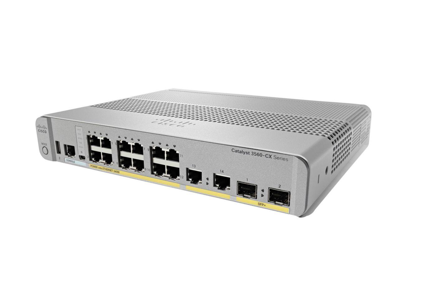 Catalyst 3560-CX 12 Port PoE - 10G Uplinks IP Base