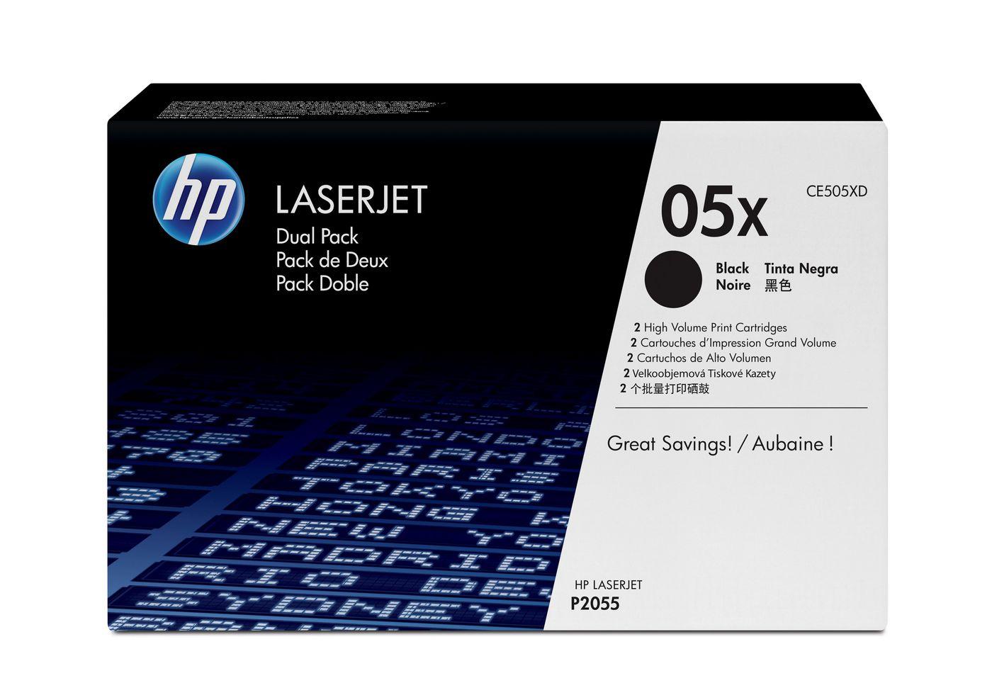 CE505XD KIT 2 TONER LJ P2055 6,5K