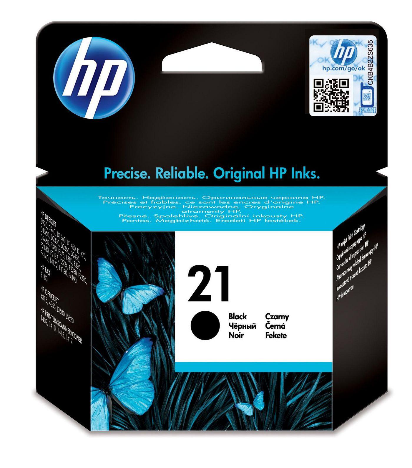 HP 21 Black Original Ink