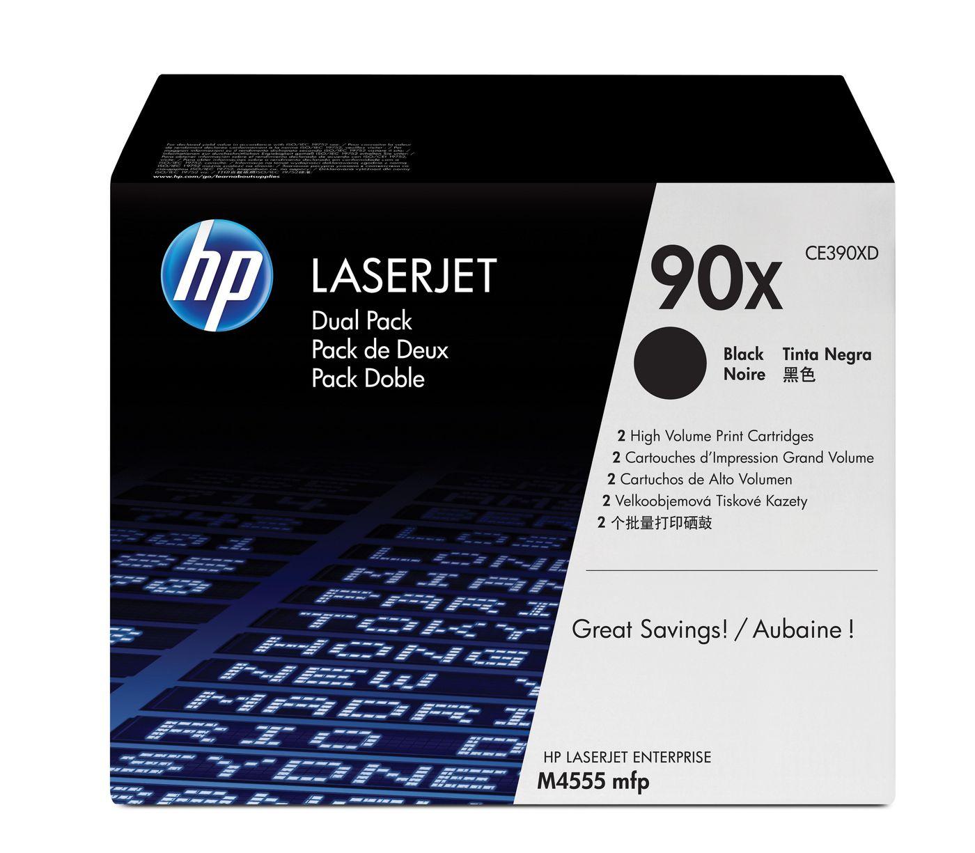 CE390XD KIT 2 TONER HP LASERJET 90X