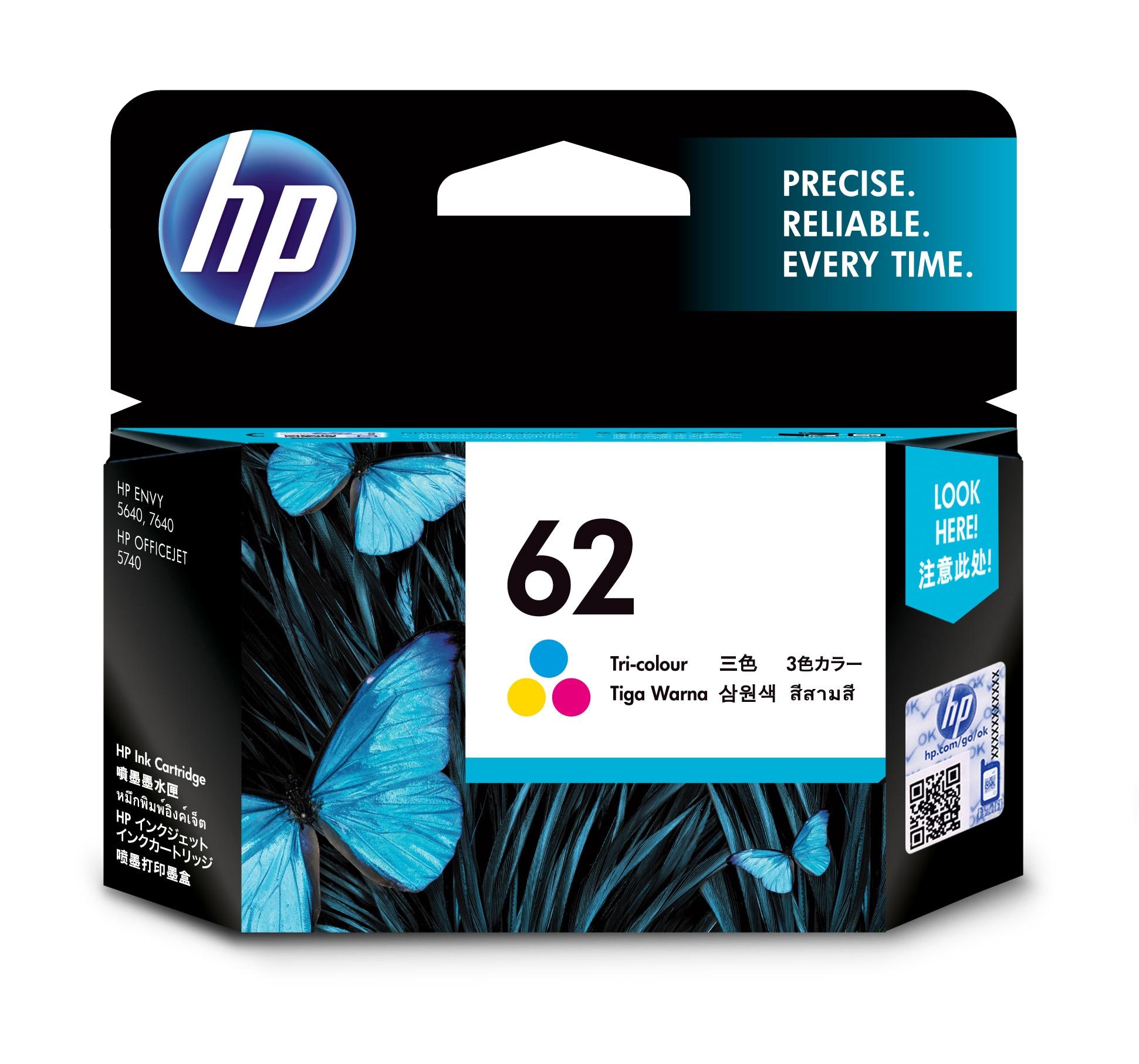 C2P06AE/301 HP 62 TRI-COLOR BLISTER