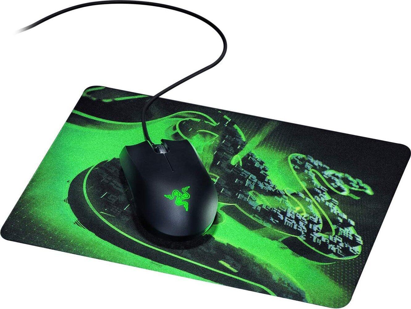 Mouse da gioco Razer Abyssus Lite + tappetino per mouse mobile Goliathus