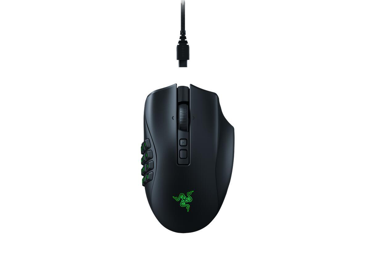 Mouse da gioco MMO RAZER NAGA V2 Pro-wireless (con HOFERSCROLL PRO RAD, Hyperspeed Wireless, Focus Pro 30K Sensore ottico)