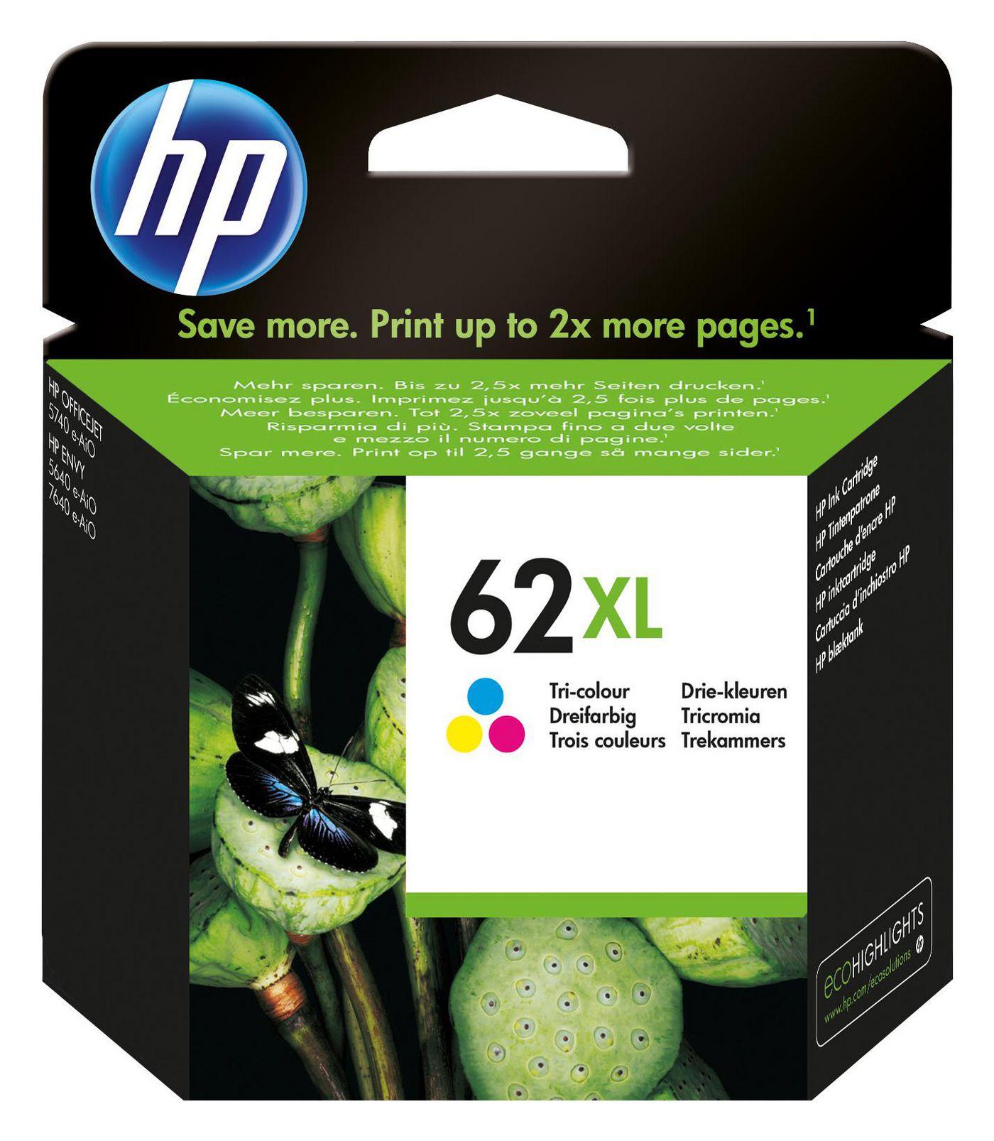 C2P07AE/ABE HP 62XL CART.TRI-COLOR