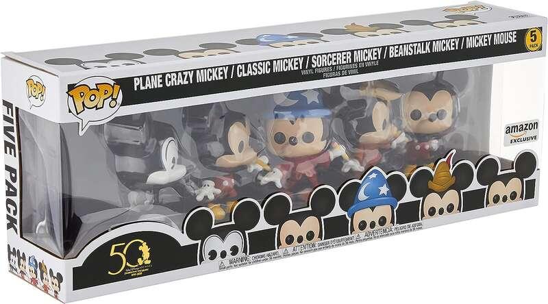 Funko Pop Disney Files Premium Pack 5 personaggi classici di Topolino - Figura in vinile - Altezza 9,5 cm circa.