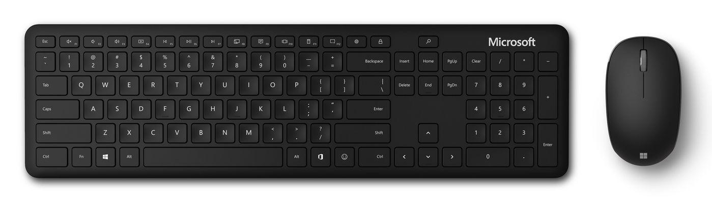 Microsoft Bluetooth Desktop tastiera Mouse incluso QWERTZ Tedesco Nero