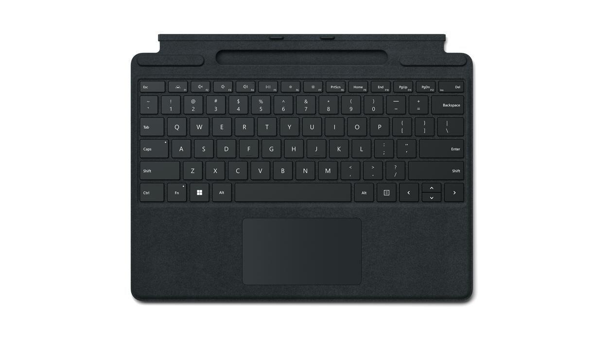 Microsoft Surface Pro Signature Nero Microsoft Cover port QWERTY Inglese