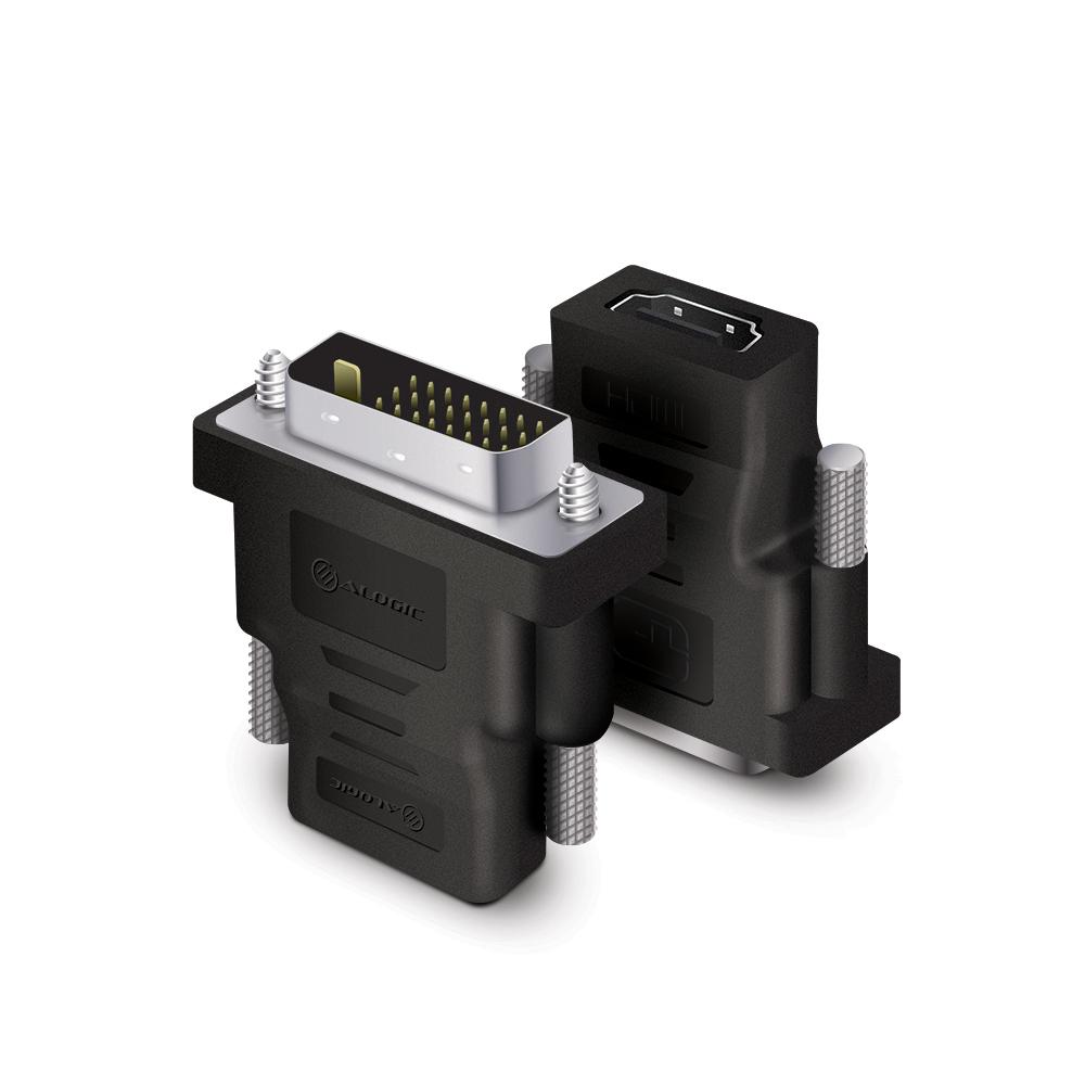 ALOGIC DVI-HDMI-MF scheda di interfaccia e adattatore (DVI-D [M] TO HDMI [F] ADAPTER - - MALE TO FEMALE)