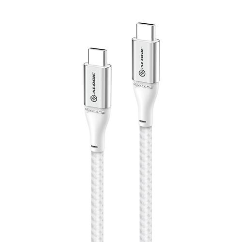 ALOGIC ULCC21.5-SLV cavo USB USB 2.0 1,5 m USB C Argento (1.5M SUPER ULTRA USB 2.0 USB-C - TO USB-C CABLE SILVER)