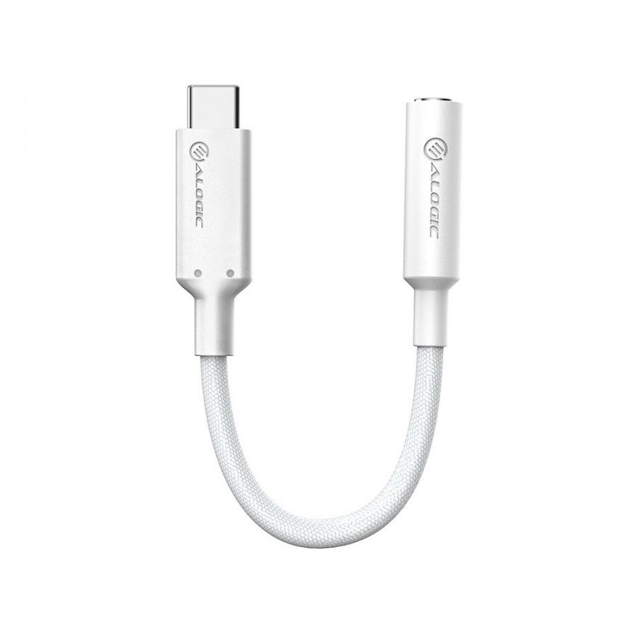 ALOGIC ELPC35A-WH adattatore per inversione del genere dei cavi USB C 3.5mm Bianco (ALOGIC Elements PRO 10cm USB-C to 3.5m)