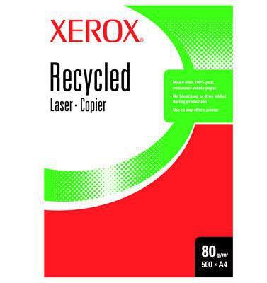 Xerox Recycled Paper A4 White carta inkjet (Xerox Recycled White Printer Paper A4 80GSM Pk 5 Reams of 500 003R91165)