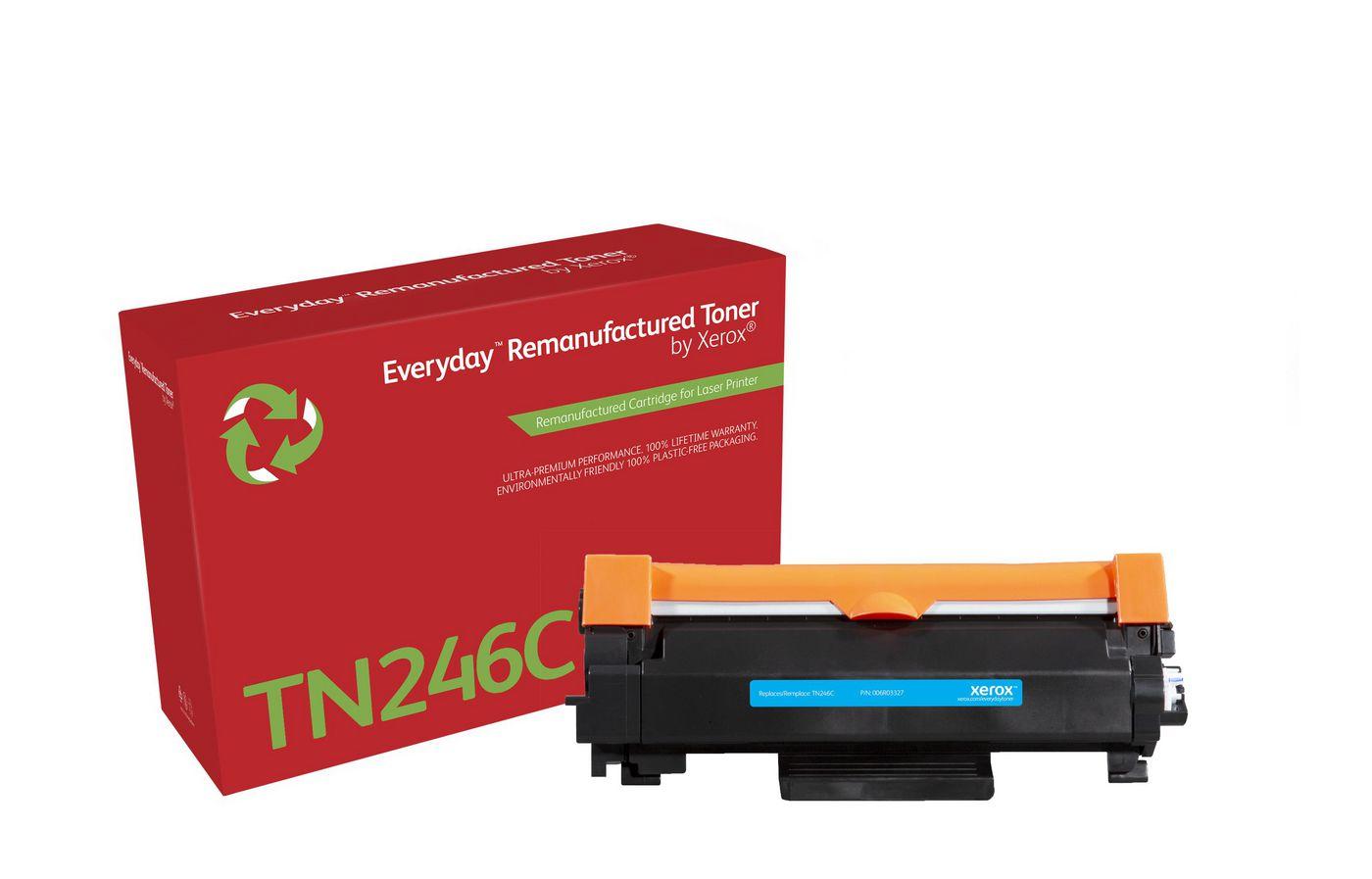 Everyday Toner rigenerato di Xerox Ciano compatibile con Brother TN246C Capacit standard (Xerox Brother HL-3152 - Cyan - comp