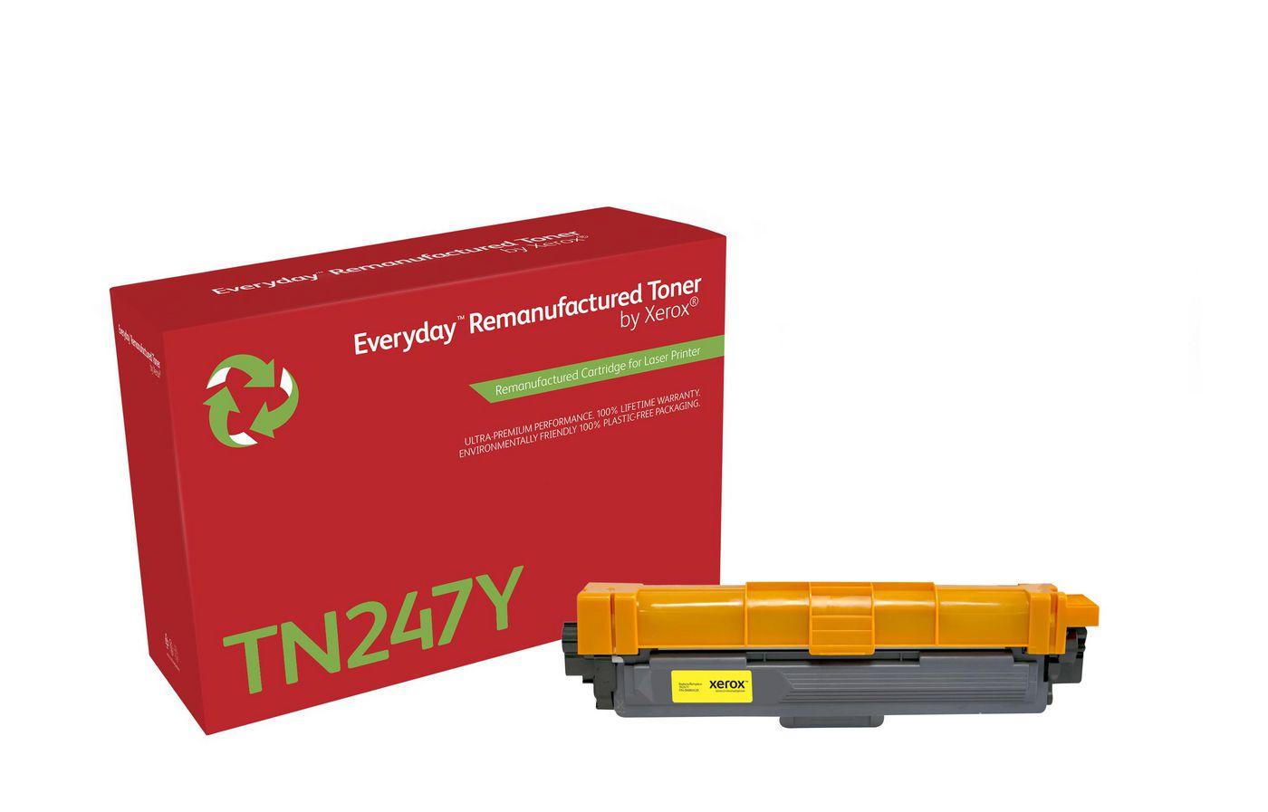 Toner rigenerato Everyday Giallo Everyday Rigenerato di Xerox per Brother TN247Y, Alta capacitÃ Â 