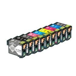 KIT 9 CARTUCCE RICARICABILI PER EPSON T7601 - T7609 SURECOLOR SC-P600 - 32ml x 9 -