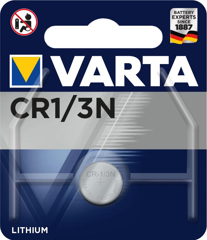 Varta -CR1/3N (CR1/3N - CR1/3N, Single-use battery, - Lithium, 3 V, 1 pc[s], 170 mAh, Silver - Warranty: 12M)