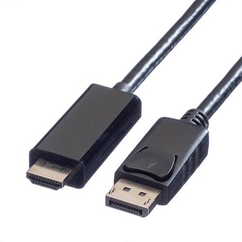 Value 11.99.5788 cavo e adattatore video 5 m DisplayPort Nero (Displayport Cable, Dp - - Uhdtv, M/M, 5 M - Warranty: 12M)