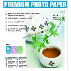 CARTA A4 FOTOGRAFICA PREMIUM - LUCIDA - A4 - 160g/170g/180g - 20 FOGLI