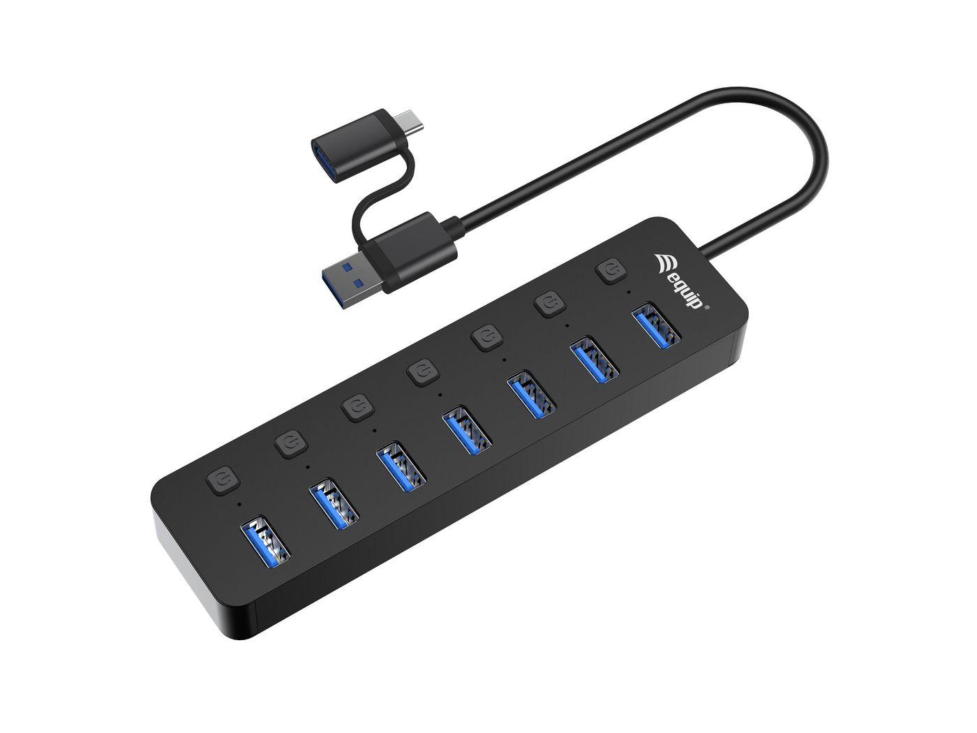 Hub USB 3.2 Gen 1 a 7 porte con